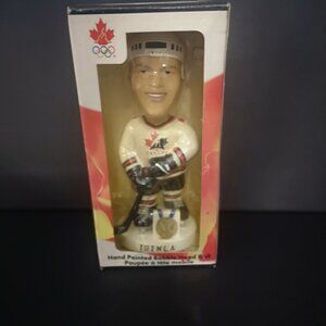VTG Jarome Iginla 2002 Olympic Team Canada Hockey Gold Medal Bobble Head
